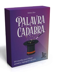 Caixinha Palavra Cadabra: 100 Desafios para Treinar Memória, linguagem e Atenção