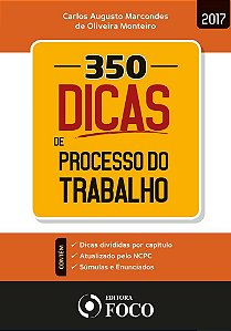 Livro 350 Dicas de Processo do Trabalho