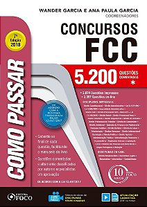 Livro Como Passar em Concursos FCC - 5100 Questões Comentadas - Garcia - Foco