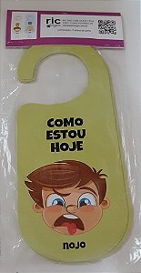 Livro Como Estou Hoje - Aviso De Porta Menino -