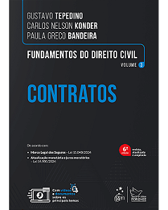 Livro Fundamentos do Direito Civil Contratos Vol. 3 Tepedino