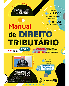 Livro Manual De Direito Tributário Sabbag