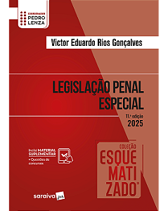 Livro Coleção Esquematizado  Legislação Penal Especial Gonçalves