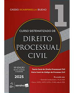 Livro Curso Sistematizado de Direito Processual Civil Vol.1 Bueno