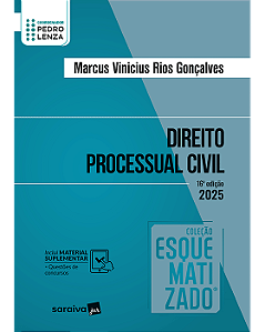 Livro Direito Processual Civil Coleção Esquematizado Gonçalves