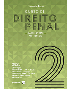 Livro Curso de Direito Penal: Arts. 121 a 212 vol 2 Capez