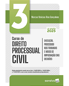 Livro Curso de Direito Processual Civil  Vol.3 Gonçalves