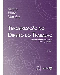 Livro Terceirização No Direito do Trabalho Martins