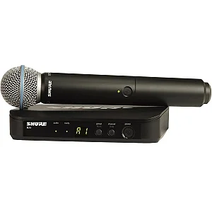 Microfone Shure BLX/Beta58 sem Fio
