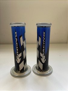 Manopla Harris Preta & Azul Modelo Racing - Modelo Universal