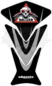 Protetor de Tanque Resinado Puzzle Preto Modelo Danger Universal - Harris
