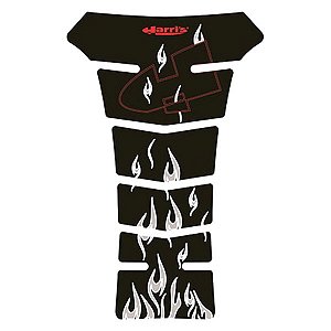 Protetor de Tanque Resinado Puzzle Preto Modelos Flame Universal - Harris