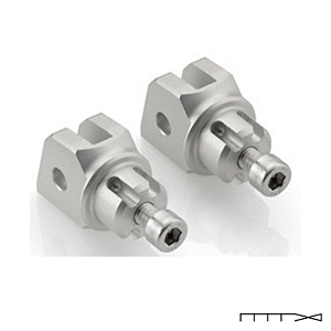 Adaptador para Pedaleira Dianteira Rizoma (Par) - Yamaha Xt1200Z Super Tenere 2010 - 2020