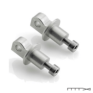 Adaptador para Pedaleira Dianteiro Rizoma (Par) - Kawasaki