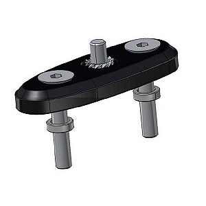 Adaptadores para Retrovisores Rizoma - Par - Preto