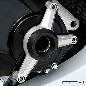 Protetor de Motor do Lado Direito Modelo Shape - Suzuki Gsxr 750 2007 - 2011 - Rizoma