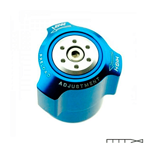 Regulador da Pre-Carga do Amortecedor - Azul - K1300 R R1200 Gs R E F800R - Rizoma