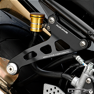 Suporte de Escapamento Rizoma para Kawasaki Z750 - Lado Direito - Preto