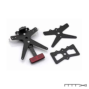 Suporte de Placa Regulável com Iluminação de Placa - GSX-R 750 2008 - 2010 - Rizoma