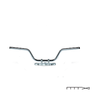 Guidão Modelo Touring High Cromado - 22 Mm - Trw Lucas