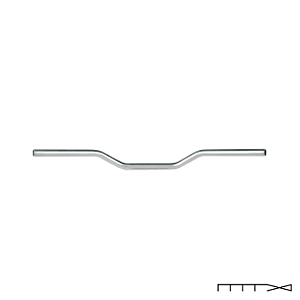 Guidão Trw Lucas - Superbike comfort - Cromado - 22 Mm