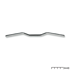 Guidão Trw Lucas - Superbike Sportive - Cromado - 22 Mm