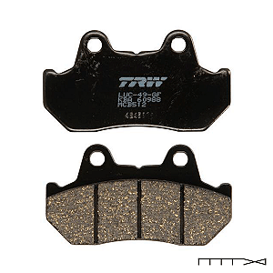 Pastilha de Freio Orgânica Dianteira e Traseira TRW - Honda Gold Wing 1500 1988 em Diante