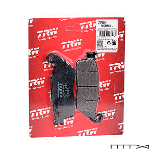 Pastilha de Freio Orgânica Dianteira/Traseira TRW - BMW / Honda / Kawasaki / Suzuki / Triumph /  Yamaha