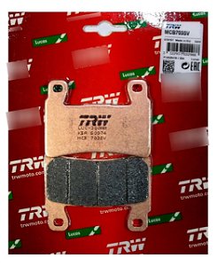 Pastilha de Freio Sinterizada Dianteira TRW - Diversos Mods. Harley Davidson/ Honda e Hyosung