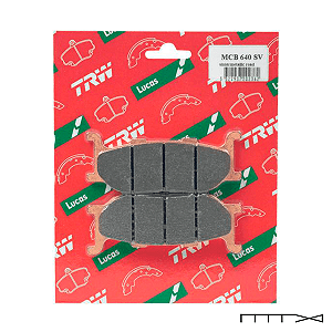 Pastilha de Freio Sinterizada Dianteira TRW - Yamaha XVS 950 Midnight Star 2009 - 2015
