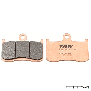 Pastilha de Freio Sinterizada Racing Dianteira TRW - Indian, Kawasaki, Ktm, Suzuki e Triuph