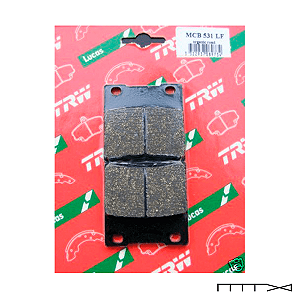 Pastilha de Freio Traseira - Suzuki  GSX 1300 Hayabusa 1999 - 2006 - TRW