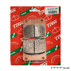 Pastilha de Freio Traseira - Suzuki VX 800 1990 - 1997 - TRW