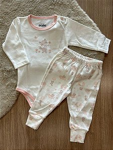 CONJUNTO BODY E CALÇA ANJOS BABY