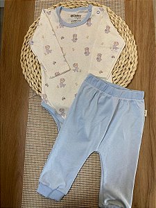 CONJUNTO BODY E CALÇA ANJOS BABY - URSINHOS