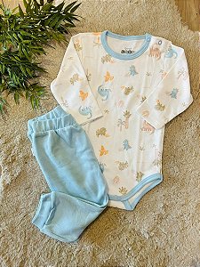 CONJUNTO BODY E CALÇA ANJOS BABY - TAM RN AO M
