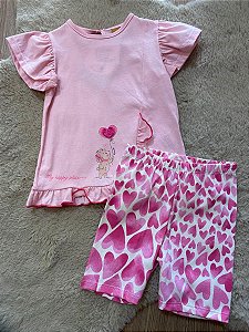 CONJUNTO MALHA UP BABY - CORAÇÕES
