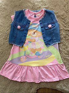 VESTIDO COM COLETE KUKIÊ - ARCO ÍRIS