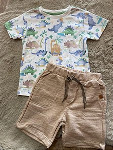 CONJUNTO ALGODAO ANJOS - DINOSSAURO