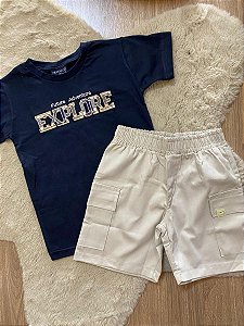 CONJUNTO CAMISETA E BERMUDA VRASALON