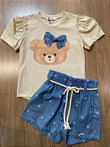 CONJUNTO BLUSINHA E SHORT KUKIÊ