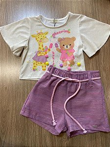 CONJUNTO BLUSINHA E SHORT KUKIÊ