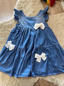 VESTIDO JEANS GABRIELA AQUARELA