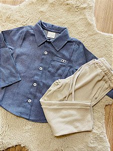 CONJUNTO CAMISA MANGA LONGA E CALÇA LUC.BOO