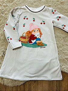 VESTIDO MANGA LONGA MOLECOTTON KUKIÊ