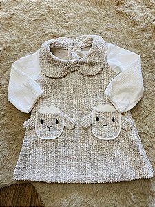 VESTIDO TWEED ANJOS