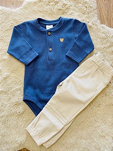 CONJUNTO BODY E CALÇA SARJA ANJOS