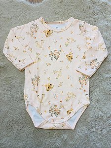 BODY MANGA LONGA SUEDINE MINI & CO