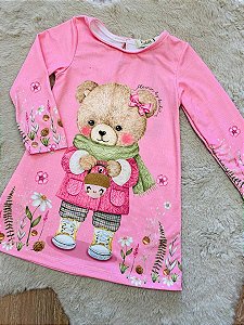 VESTIDO MANGA LONGA MALHA COMFY KUKIÊ - TAM 1
