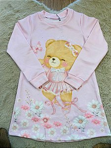 VESTIDO MANGA LONGA MOLECOTON KUKIÊ